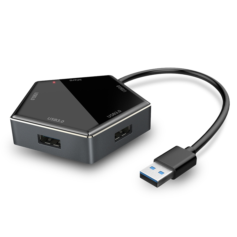 USB3.0转四口USB3.0HUB分线器+Micro充电（S15系列）