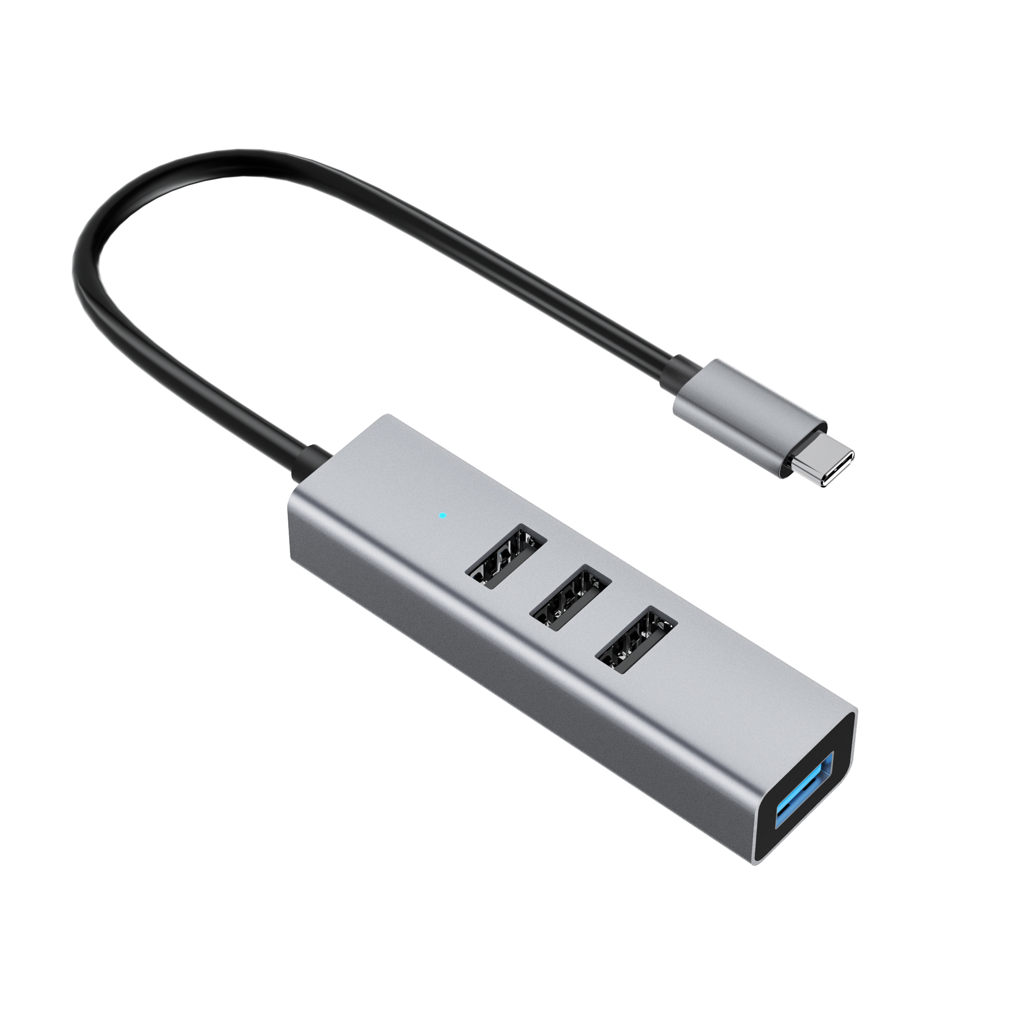 Type-C2.0转1*USB3.0+3*USB2.0HUB分线器（S172系列）