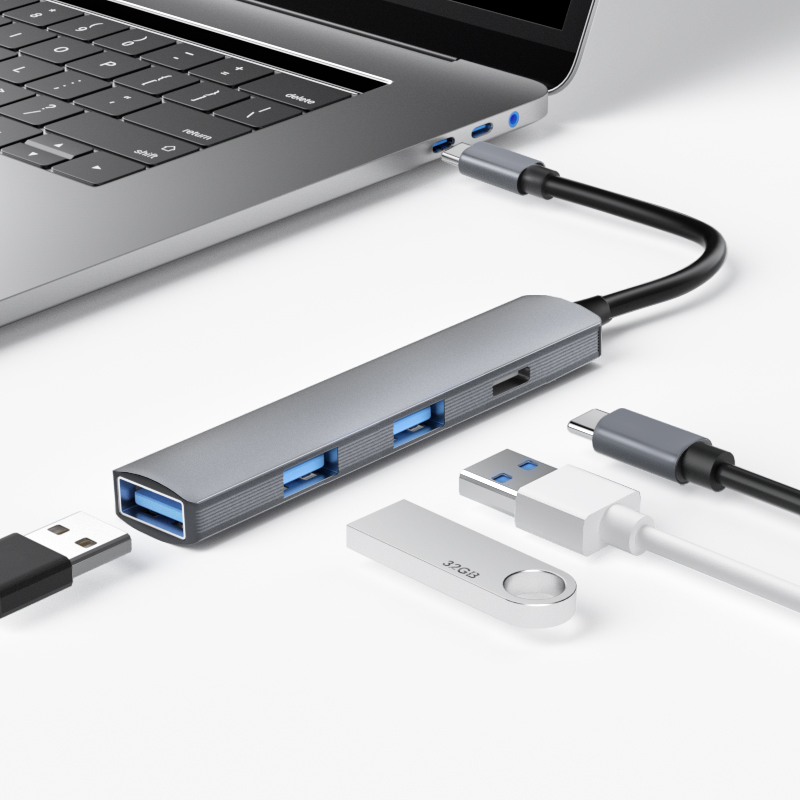 4合1 Type-C TO HUB(2.0USB*3+ C)（K21-C系列）