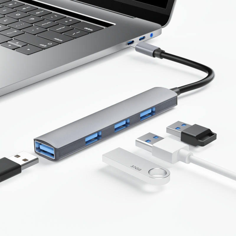 4合1 Type-C TO HUB(3.0USB+2.0USB*3)（K23-C系列）