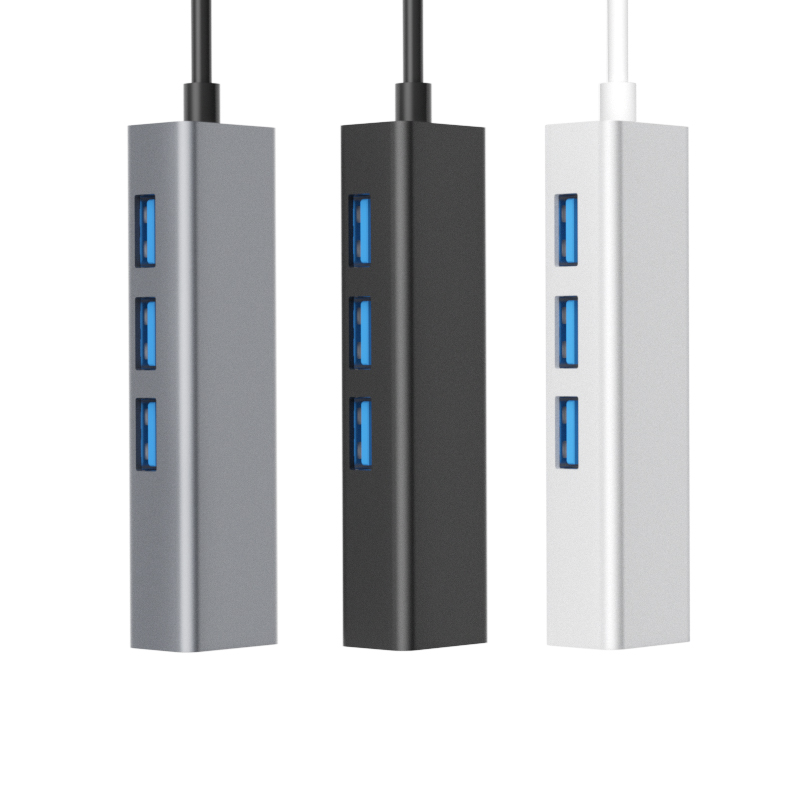 Type-C3.0转百兆网卡+USB3.0HUB （S81系列）