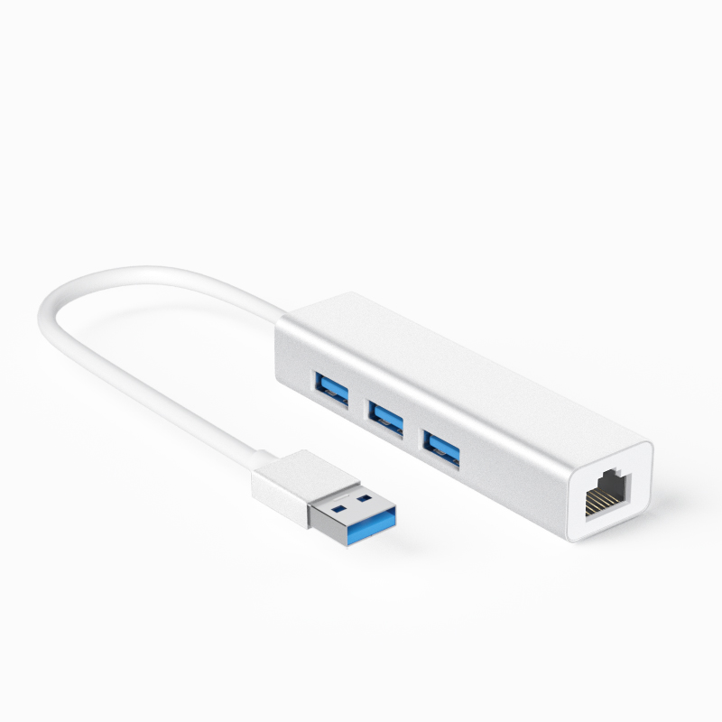 USB3.0转百兆网卡+USB3.0HUB （S81系列）